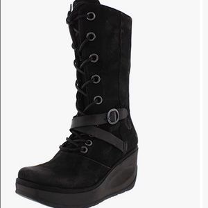 Women’s Fly London Juma Ranch Wedge Rug Leather